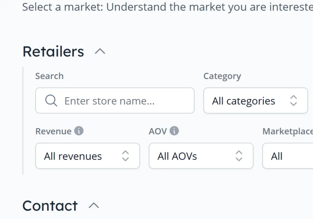 Retailer Filter